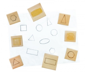 Plane Geometry Stamps, Set Of 8 